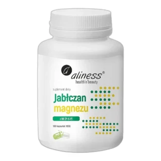 Aliness jabłczan magnezu 100 mg z B6 (P-5-P), 100 kapsułek — zdjęcie 1